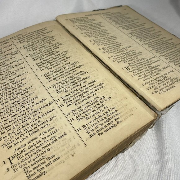 Bible THE NEW TESTAMENT OF OUR LORD AND SAVIOR JESUS CHRIST  1875 Damage - Picture 9 of 10